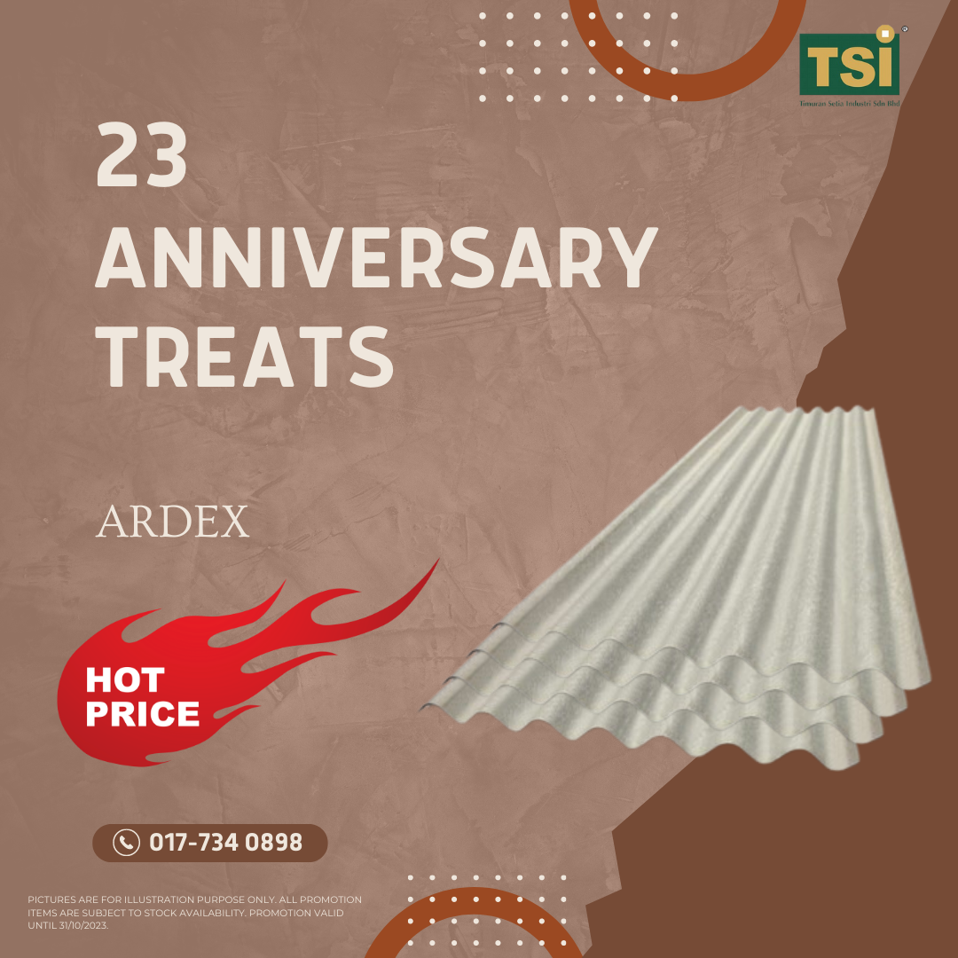 Ardex Corrugated Sheet 8' (2440mm) Natural Grey