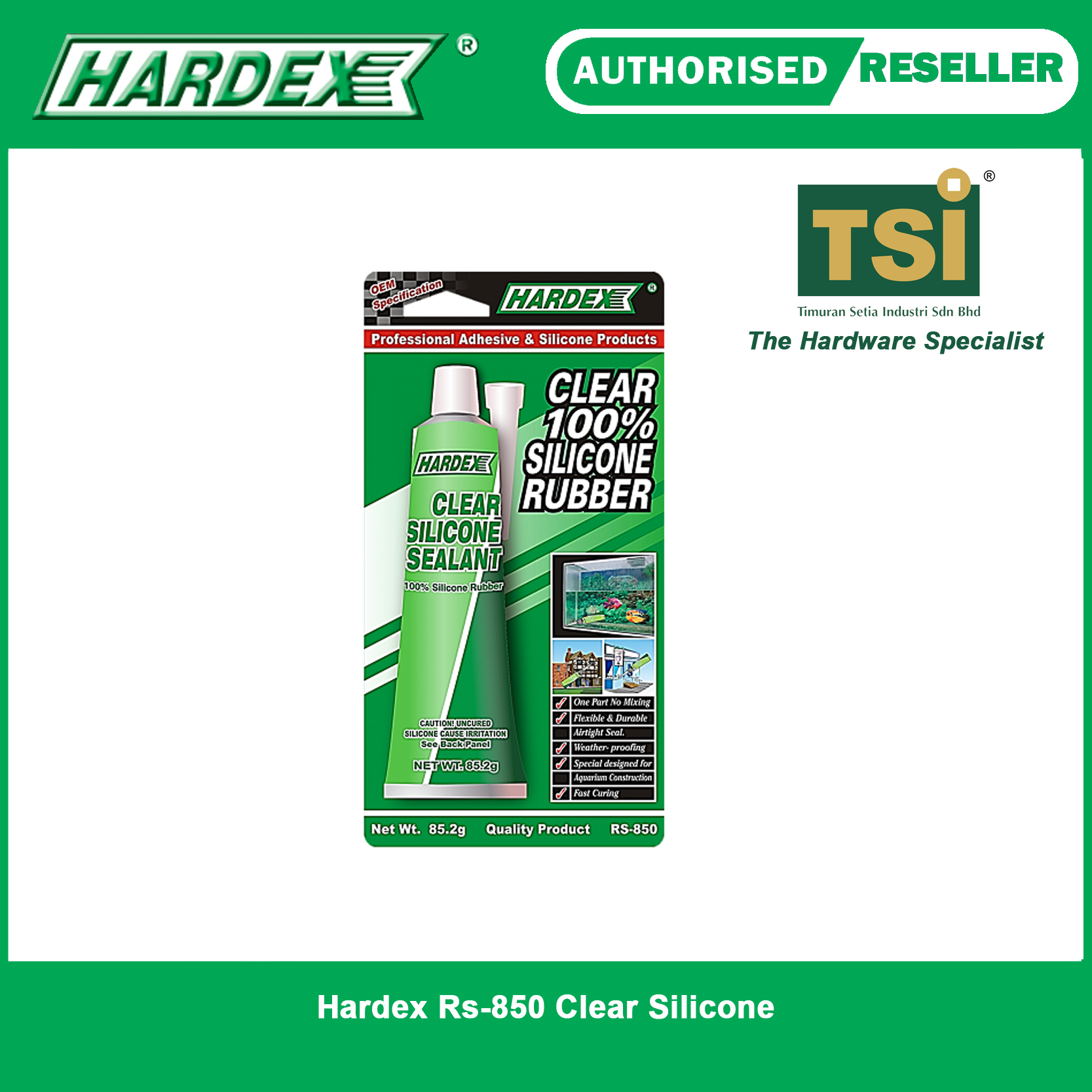 Hardex Rs850 Clear Silicone